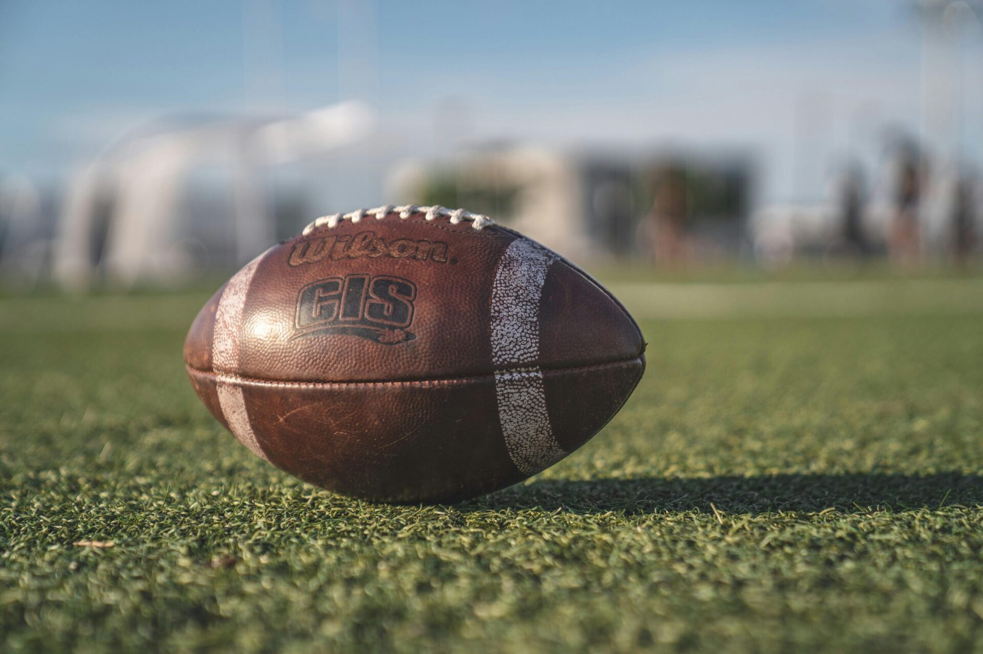 football on grass field